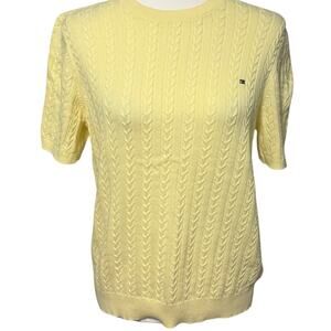 Tommy Hilfiger Womens XL Sweater Fishermen Cable Knit Fall Cool Weather Basic